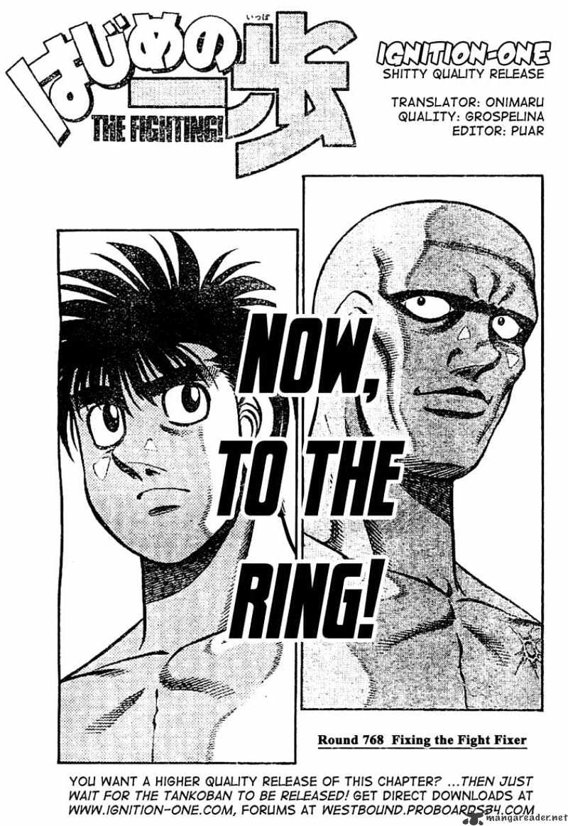 Hajime no Ippo: Fighting Spirit, Chapter 768 image 01